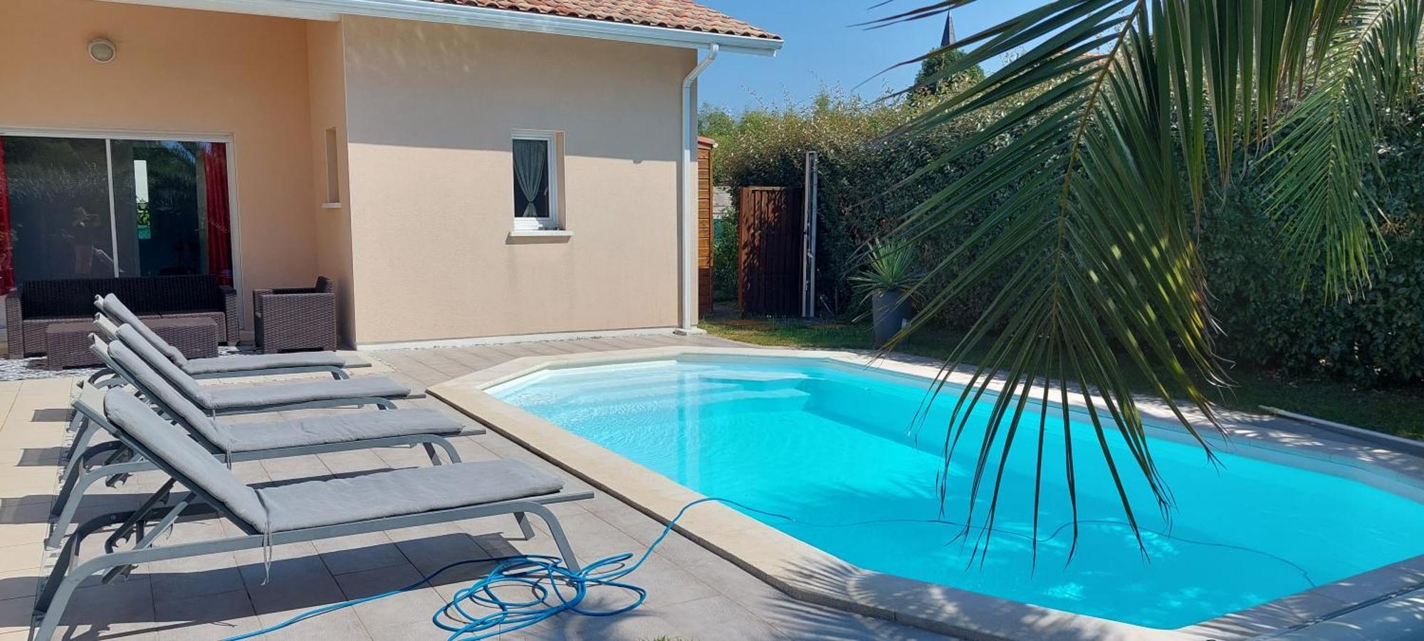 Villa Piscine Proche Plages Angresse Exterior foto